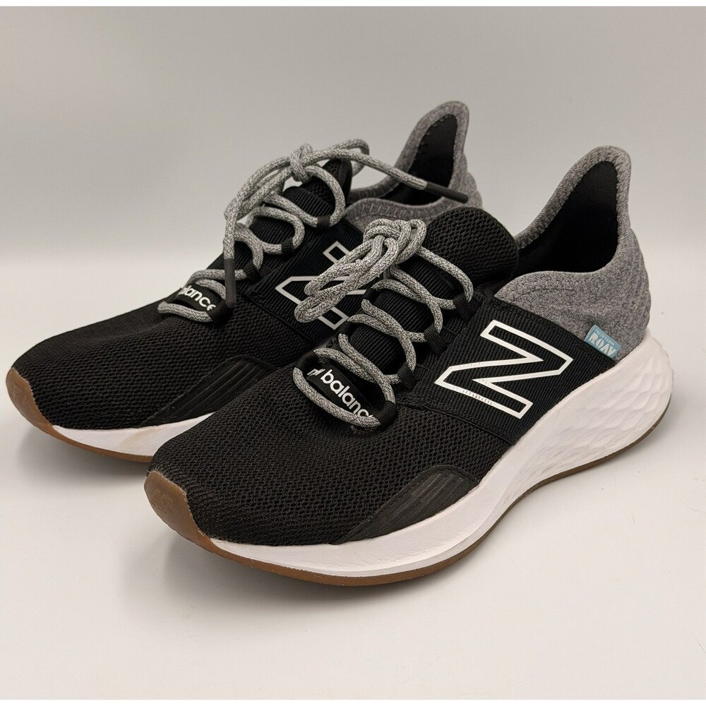 New Balance Fresh Foam Roav Running Shoes Womens Size 7 B Black Gray Sneakers